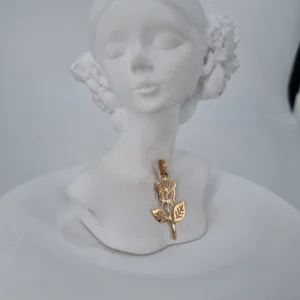 آویز طلای گل رز