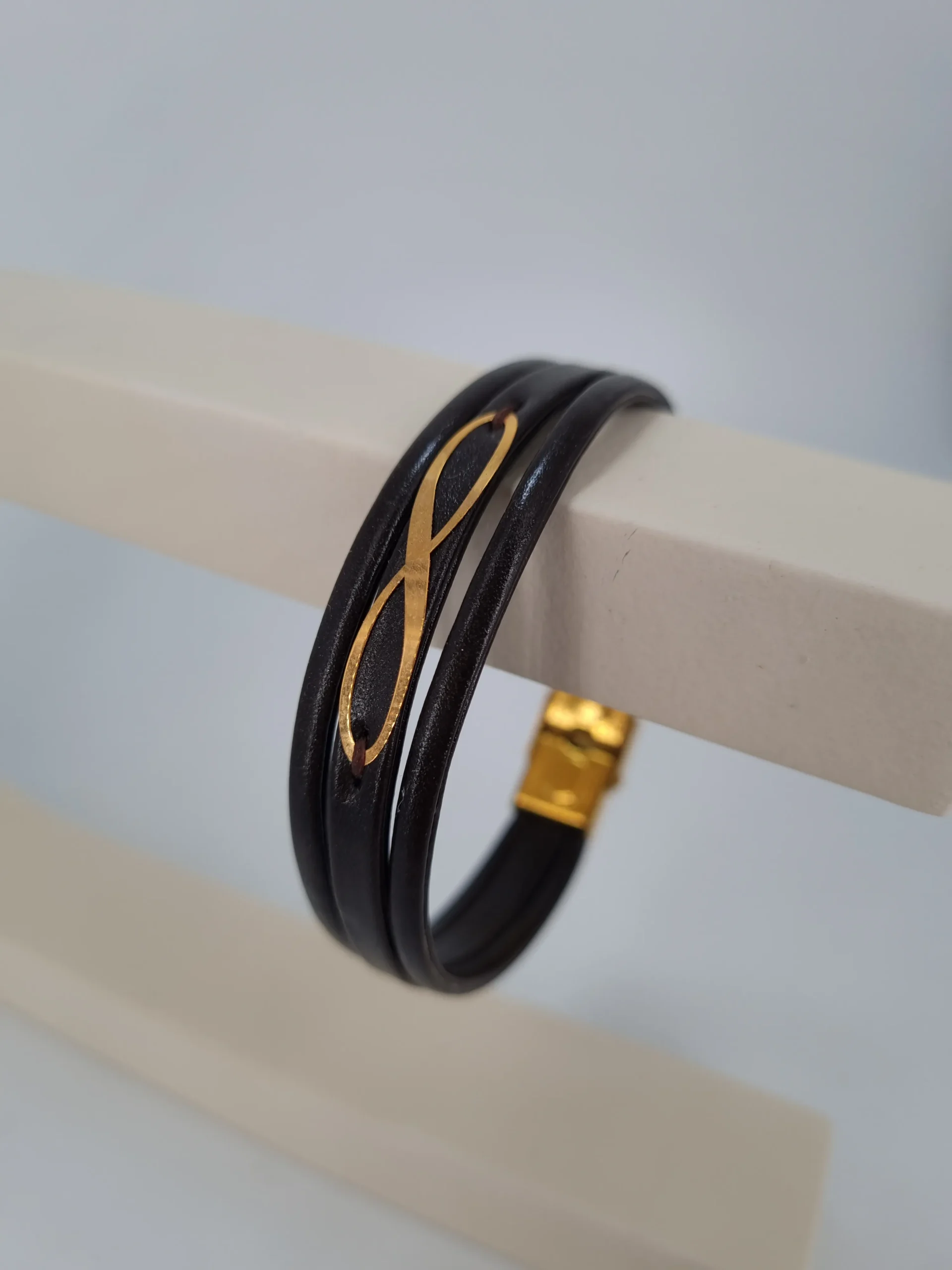 دستبند طلای بینهایت ساده