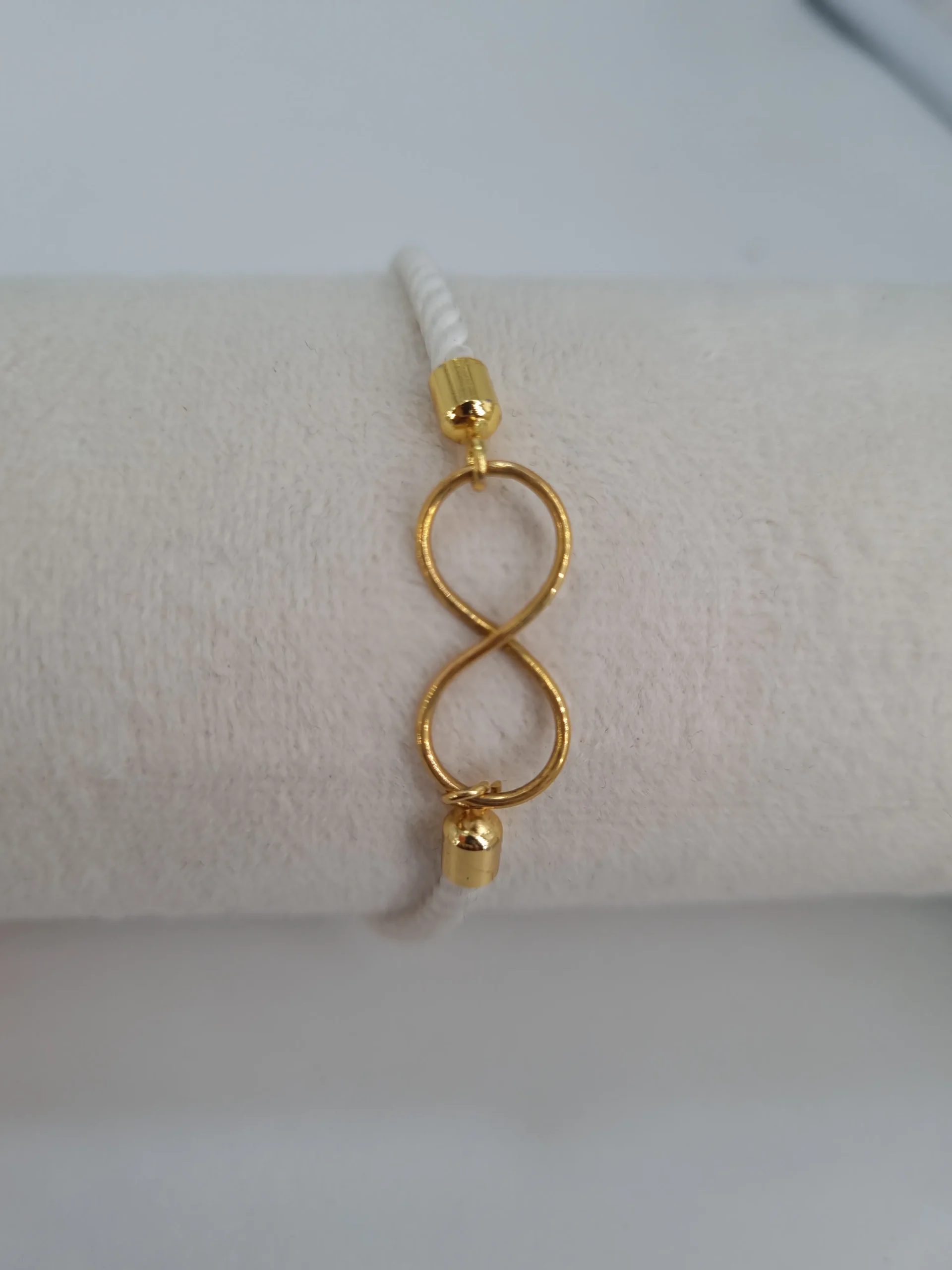 دستبند طلای چرمی بینهایت