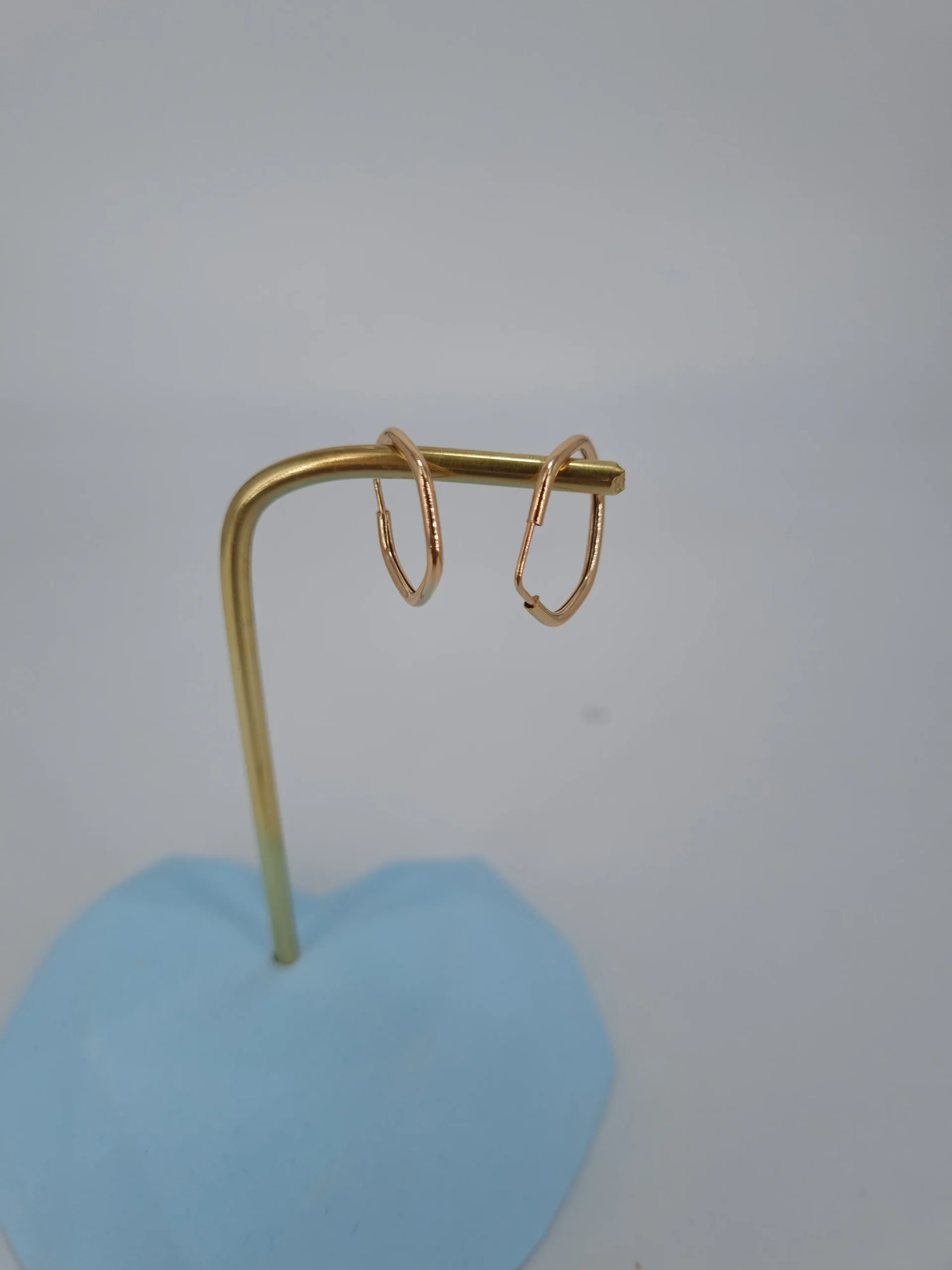 گوشواره طلای ساده ششضلعی