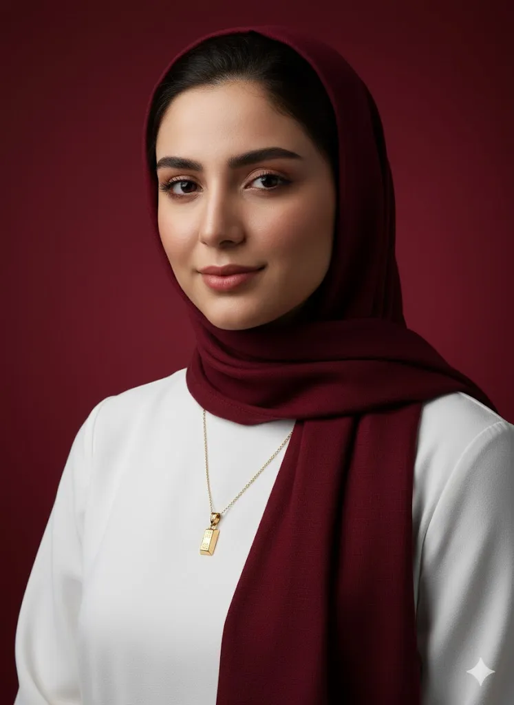 گردنبند مدل شمش طلا - Image 2
