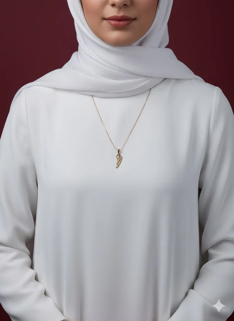 آویز طلای مدل بال - Image 2