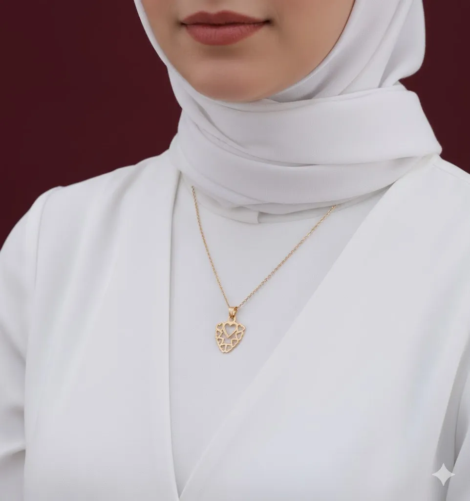 آویز قلب تو در تو - Image 2